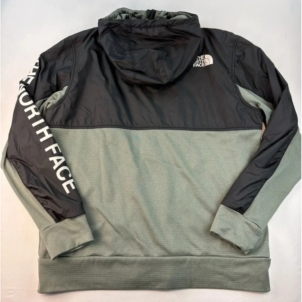 The North Face Men's Black Train N  Logo Full Zip Overlay Jacket Large